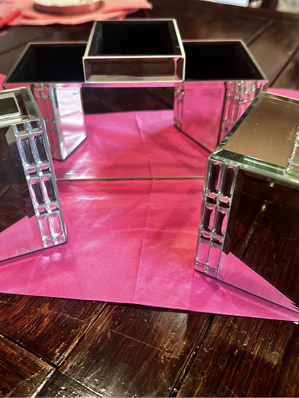 Mirrored 3 Pc. Vanity Set